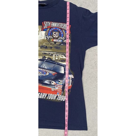 Vintage Nascar Winston Cup Shirt Mens L Blue 1998 50th Anniversary Read - Picture 5 of 6